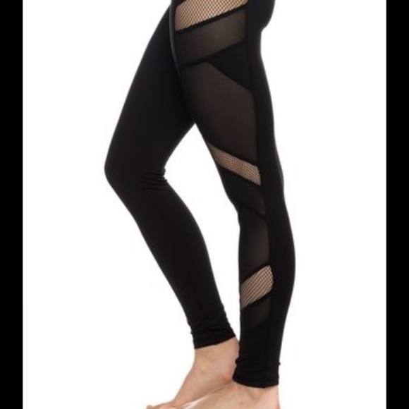 New  Black Mesh Leggings - Picture 5 of 5